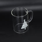 350ml Transparent Milk Cup Coffee Mug Tea Glass Drinkware with Handle for Kitchen SuppliesPine