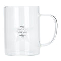 350ml Transparent Milk Cup Coffee Mug Tea Glass Drinkware with Handle for Kitchen Supplies(Five Pointed Star )
