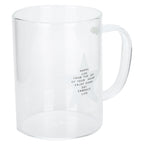 350ml Transparent Milk Cup Coffee Mug Tea Glass Drinkware with Handle for Kitchen Supplies(Five Pointed Star )