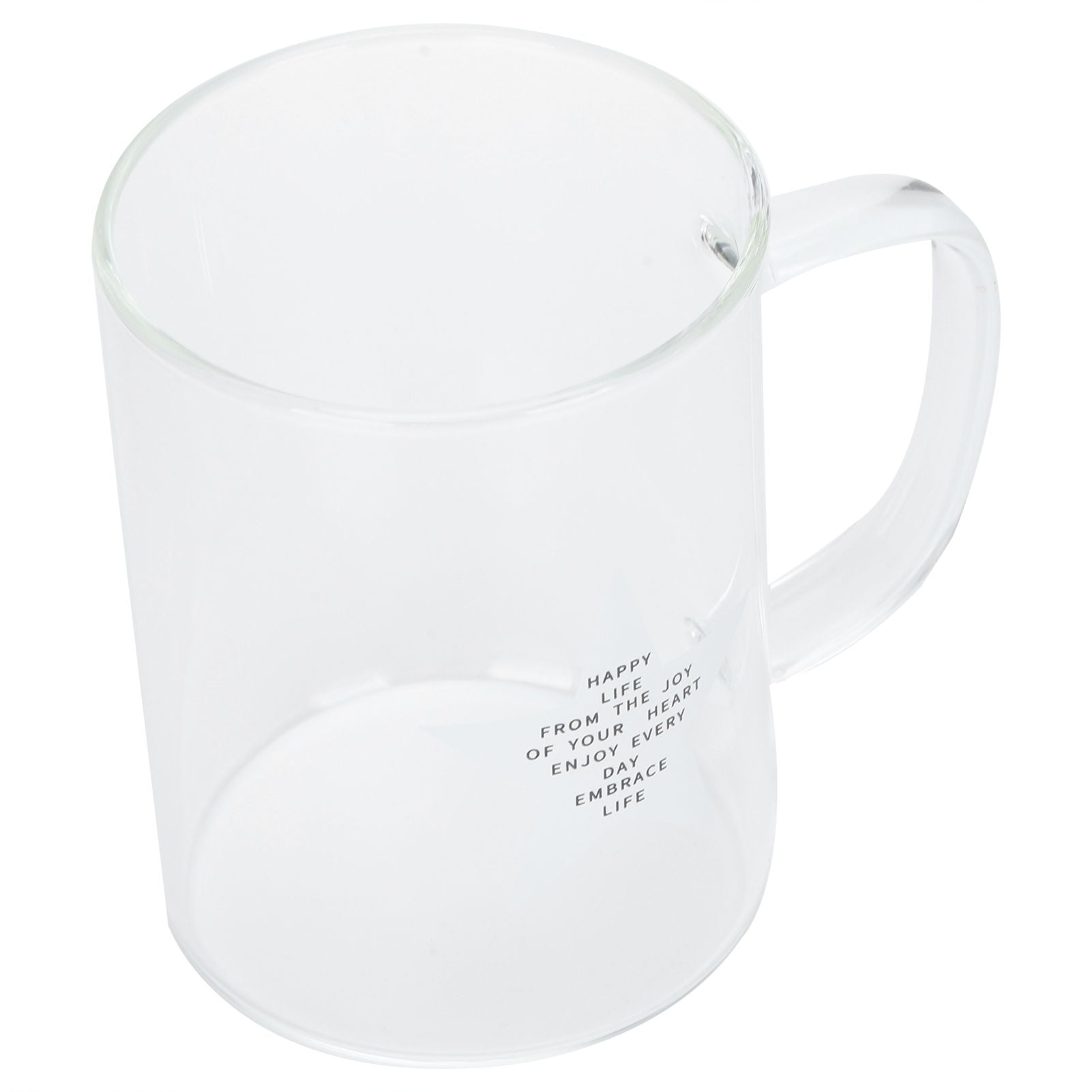 350ml Transparent Milk Cup Coffee Mug Tea Glass Drinkware with Handle for Kitchen Supplies(Five Pointed Star )