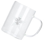 350ml Transparent Milk Cup Coffee Mug Tea Glass Drinkware with Handle for Kitchen Supplies(Five Pointed Star )