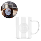 350ml Coffee Cup Transparent High Borosilicate Glass Mug with Handle for Milk Tea Beverage