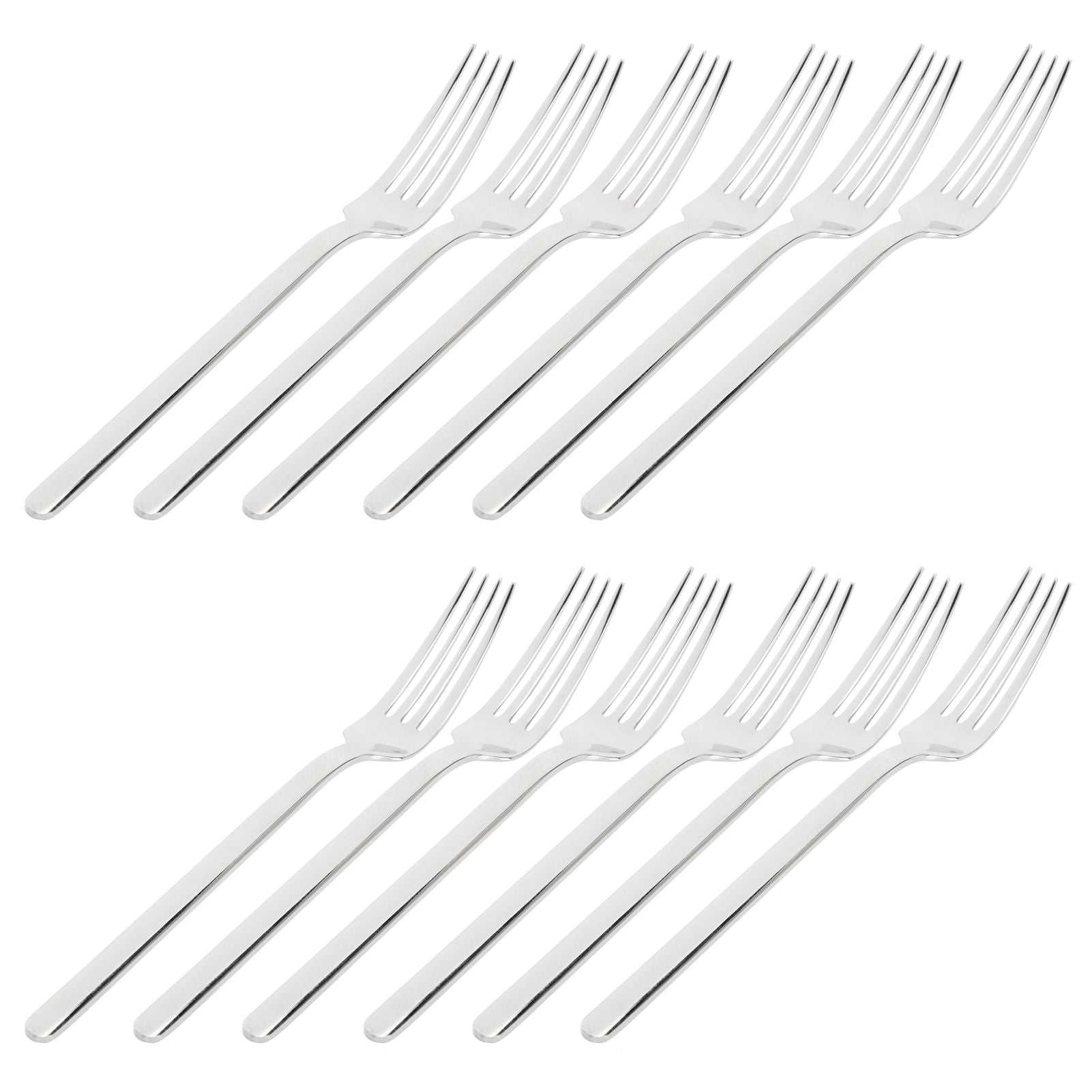 12Pcs 316 Stainless Steel Fork Dinner Fork Set Supplies for Kitchen Dining Room Daily Use