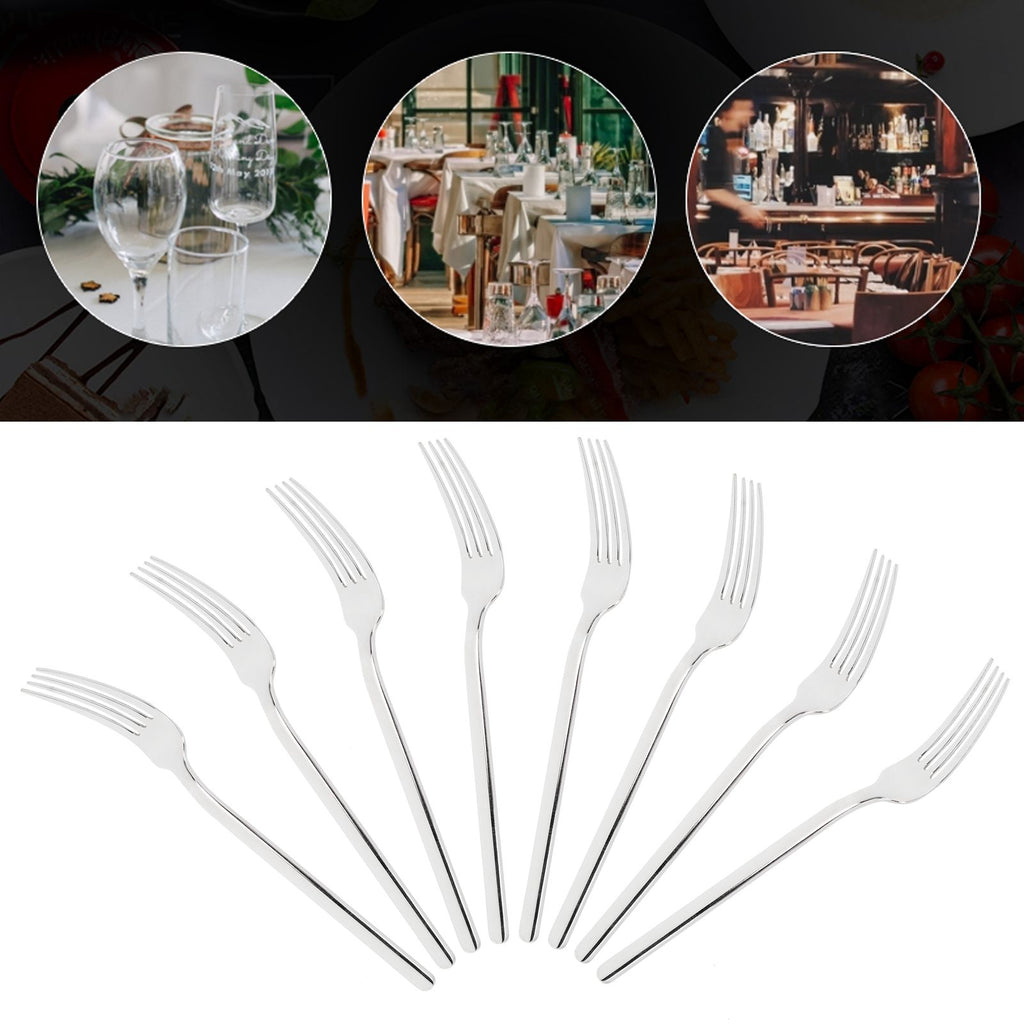 12Pcs 316 Stainless Steel Fork Dinner Fork Set Supplies for Kitchen Dining Room Daily Use