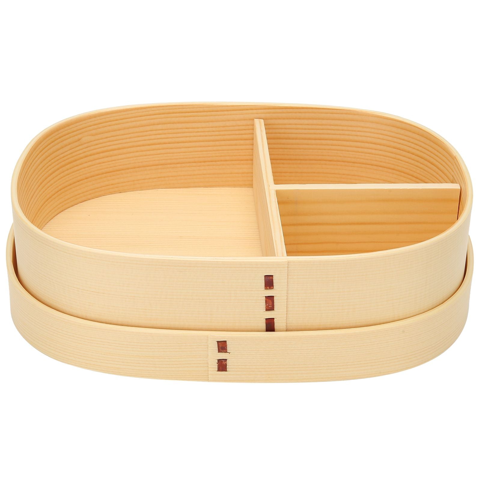 Lunch Box Portable Japanese Style Single Layer Wooden Food Sushi Container Tablewares