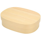 Lunch Box Portable Japanese Style Single Layer Wooden Food Sushi Container Tablewares