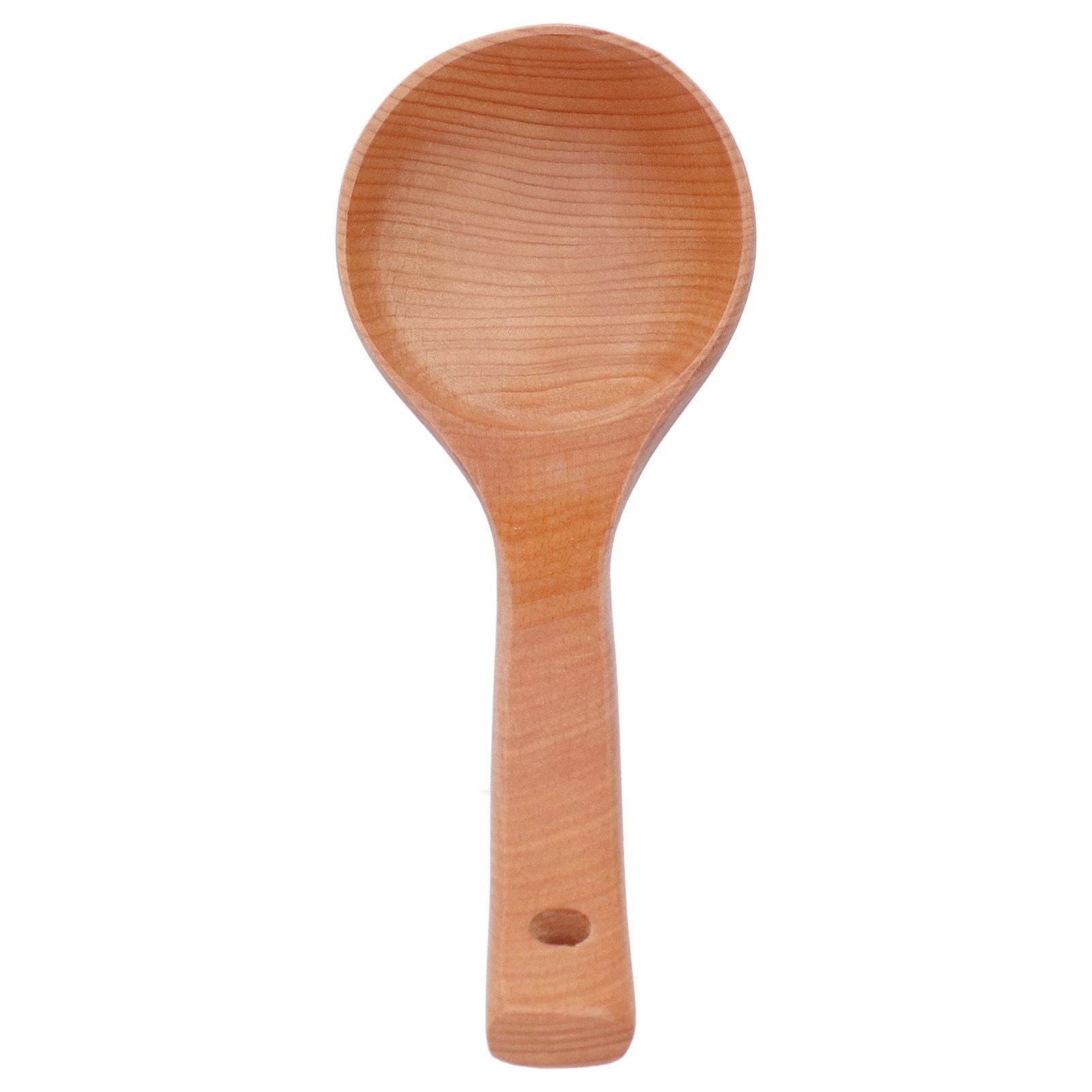 Soup Wooden Spoon with Hanging Hole Long Handle Lightweight 27.5x7.5cm/10.8x2.9in