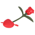Rose Shaped Tea Strainer Silicone Loose Leaf Tea Infuser Filter Gift for Home Office Supplies