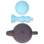 Silicone Tea Infuser Multifunction Teapot Shape Tea Leaf Strainer Filter Brown Sky Blue
