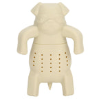 Cute Dog Shape Tea Strainer Silicone Tea Leaf Infuser Filter for Home Office Use Beige