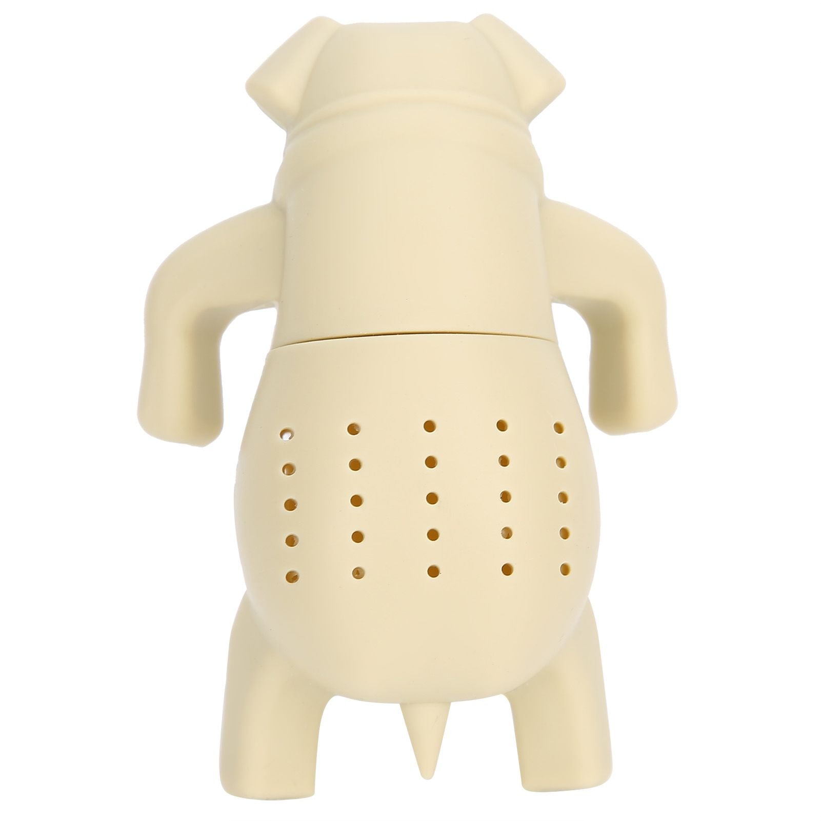 Cute Dog Shape Tea Strainer Silicone Tea Leaf Infuser Filter for Home Office Use Beige