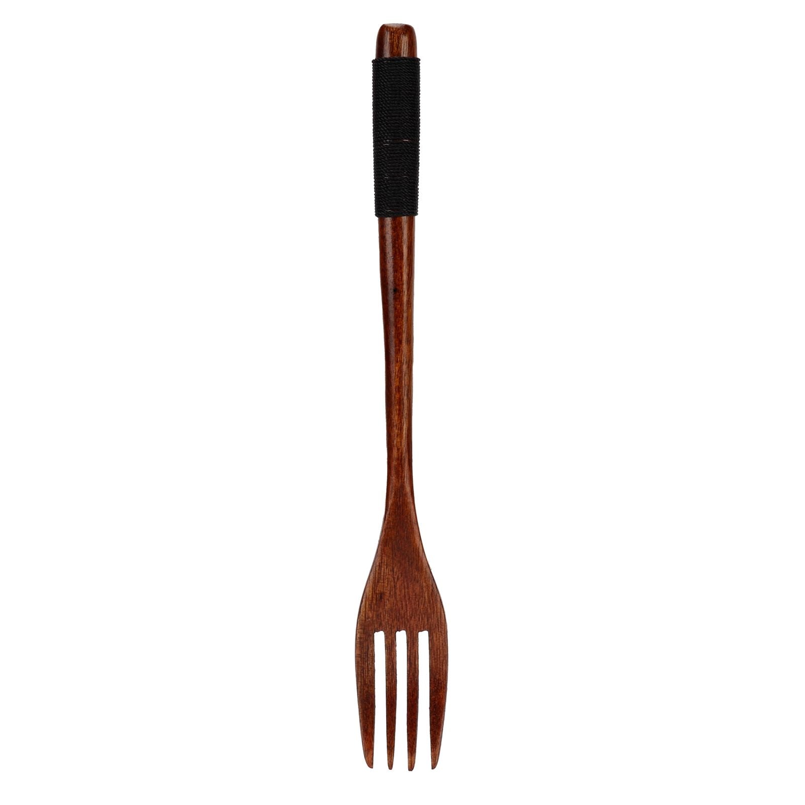 Japanese Wooden Fork Kitchen Tableware Cutlery for Barbecue Picnic Camping Parties