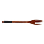 Japanese Wooden Fork Kitchen Tableware Cutlery for Barbecue Picnic Camping Parties