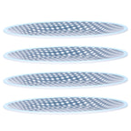 4PCS 9in Salad Plate Fruit Plate Dessert Cake Dishes Pastry Tray Tableware DecorationDark Blue Grid