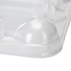 10pcs 2‑Grid Cake Packaging Box with Ribbon Transparent Cake Packaging Container