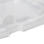 10pcs 2‑Grid Cake Packaging Box with Ribbon Transparent Cake Packaging Container