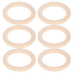 20Pcs Wood Baby Natural Teething Rings DIY Jewelry Circle Pendant Craft Making Accessory70mm