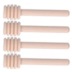 50PCS 8CM Wood Honey Dipper Sticks Honey Stirrer Dispensing Wand for Wedding Party Favors