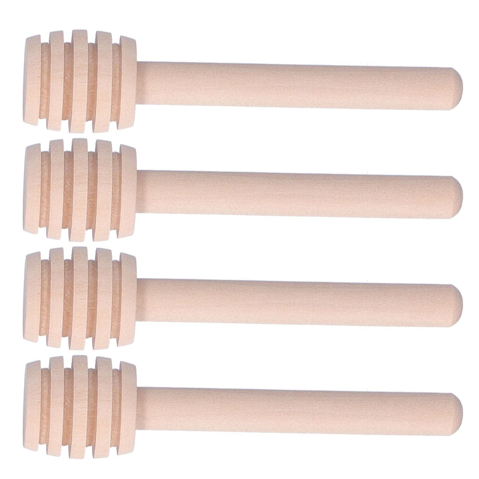 50PCS 8CM Wood Honey Dipper Sticks Honey Stirrer Dispensing Wand for Wedding Party Favors