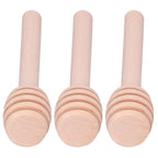 50PCS 8CM Wood Honey Dipper Sticks Honey Stirrer Dispensing Wand for Wedding Party Favors