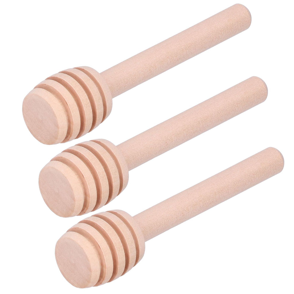 50PCS 8CM Wood Honey Dipper Sticks Honey Stirrer Dispensing Wand for Wedding Party Favors