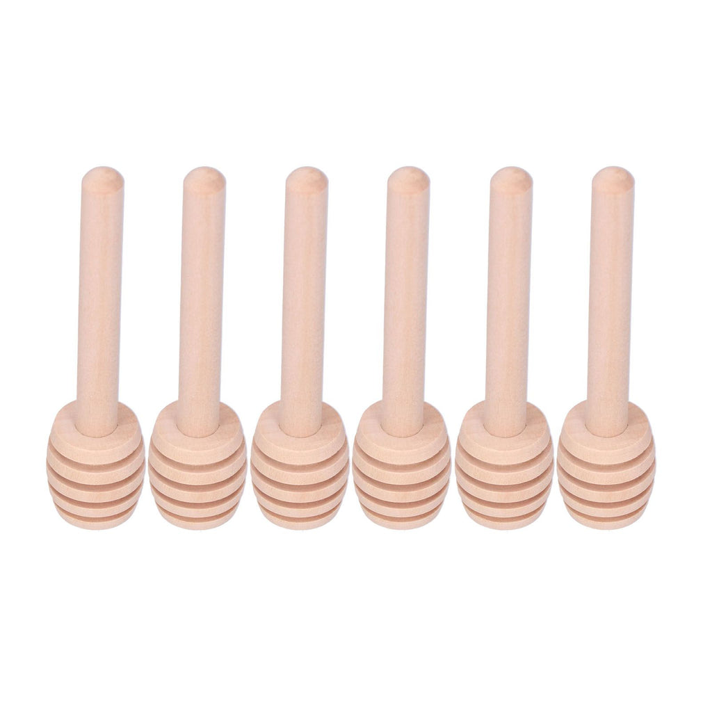 50PCS 8CM Wood Honey Dipper Sticks Honey Stirrer Dispensing Wand for Wedding Party Favors