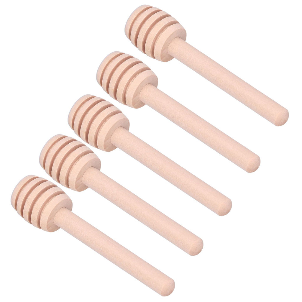 50PCS 8CM Wood Honey Dipper Sticks Honey Stirrer Dispensing Wand for Wedding Party Favors