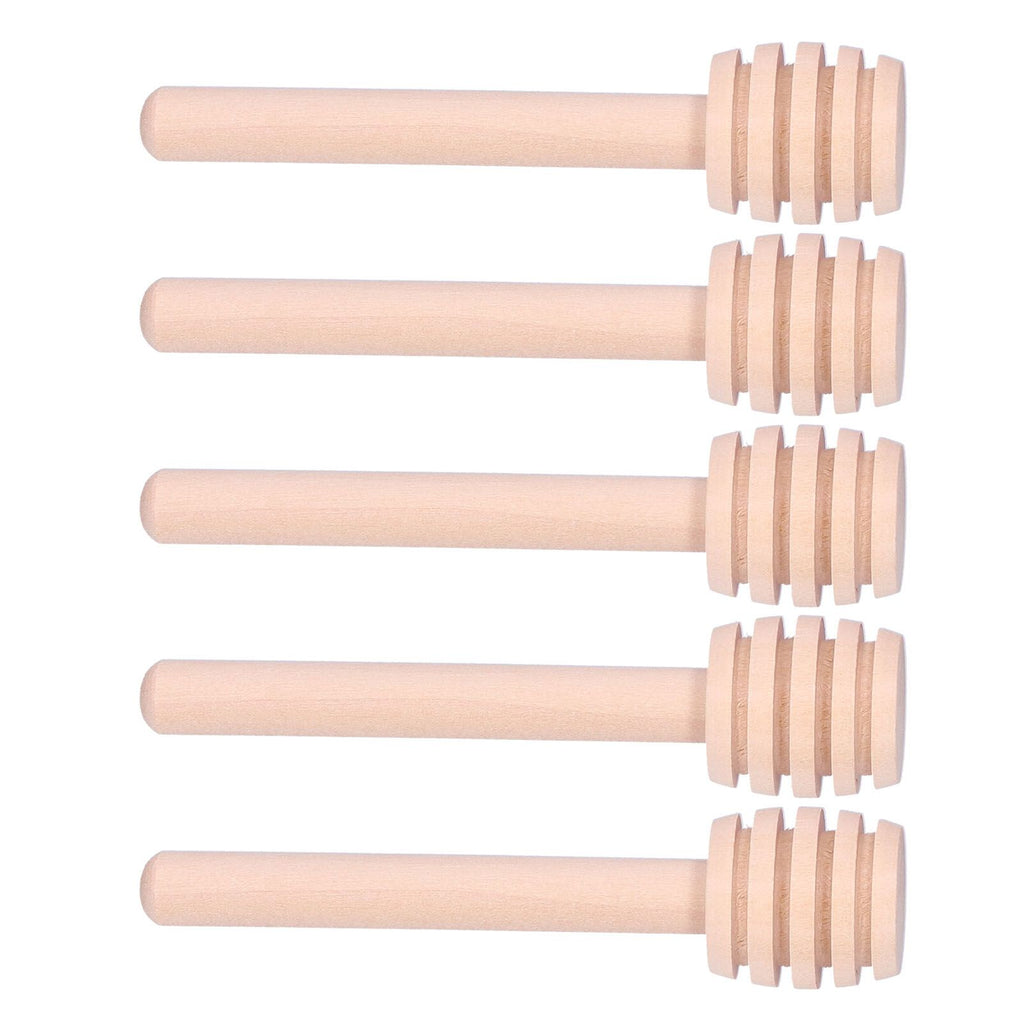 50PCS 8CM Wood Honey Dipper Sticks Honey Stirrer Dispensing Wand for Wedding Party Favors