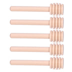 50PCS 8CM Wood Honey Dipper Sticks Honey Stirrer Dispensing Wand for Wedding Party Favors