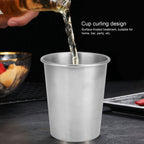 Water Cup Portable Non Slip 304 Stainless Steel Beer Wine Mug Drinkware for Home Use(230ml )