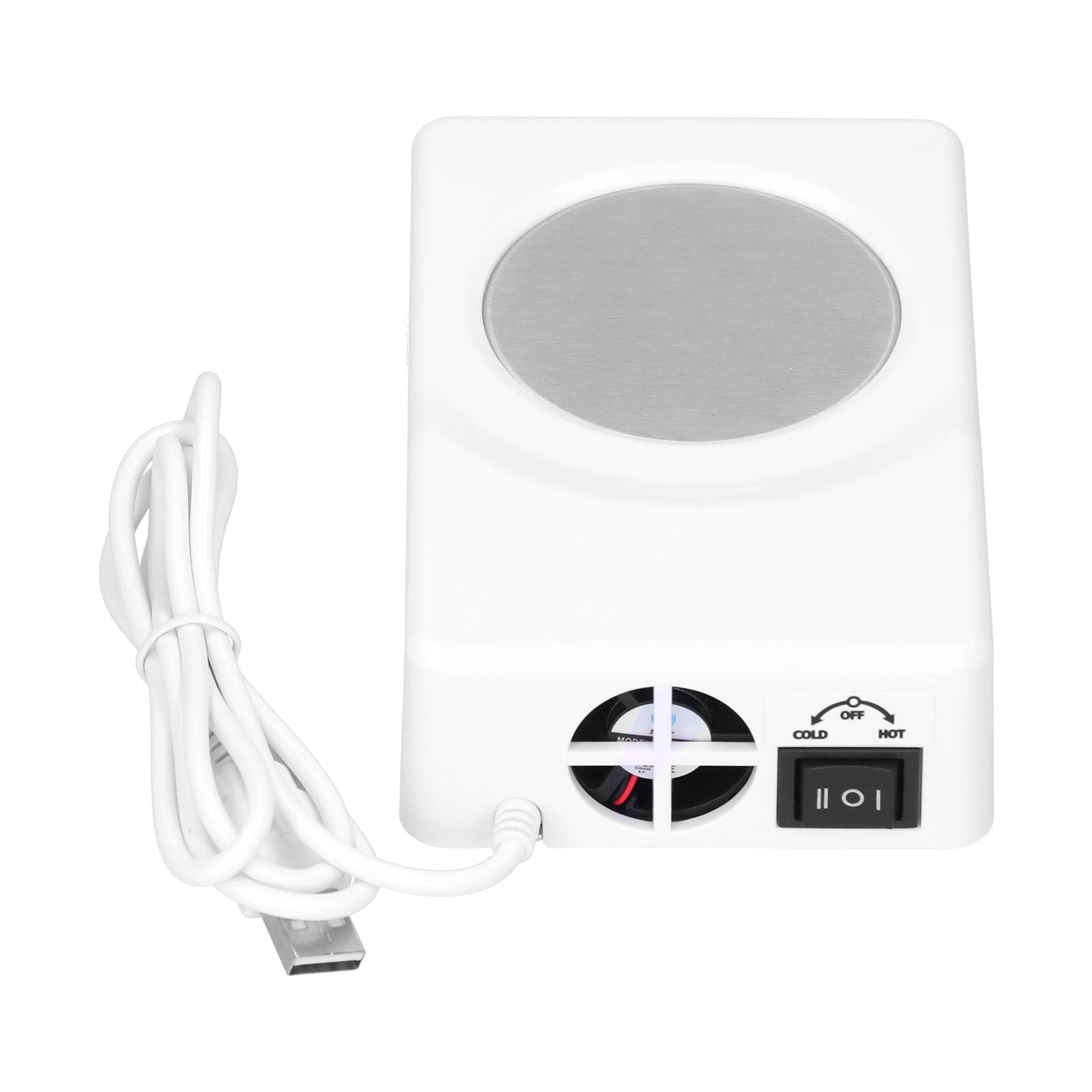 USB Heating Cooling Coaster Portable Cup Warmer Refrigeration Pad for Home Office Car Use