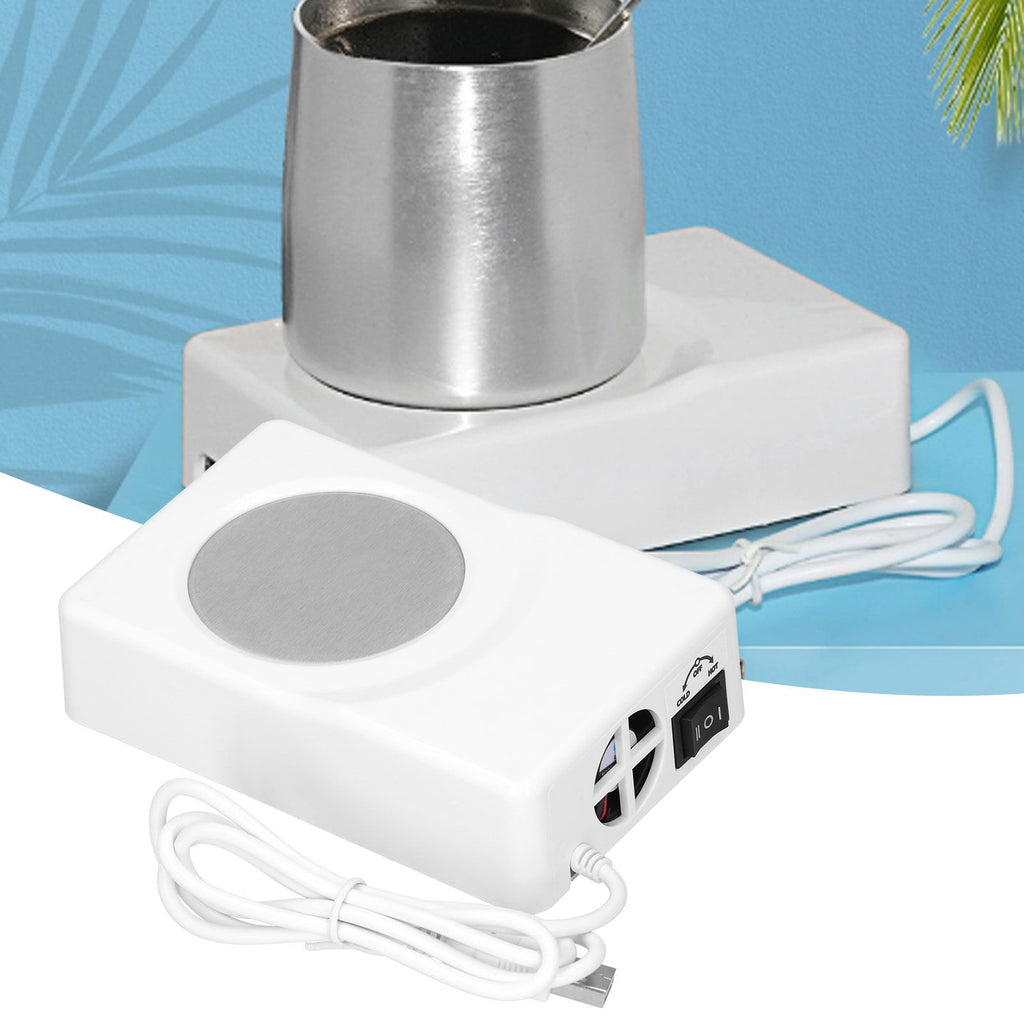 USB Heating Cooling Coaster Portable Cup Warmer Refrigeration Pad for Home Office Car Use