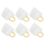 6Pcs Heat Resistant Glass Cup Tea Cup with Handle Tea Set Accessories for Home Tea House