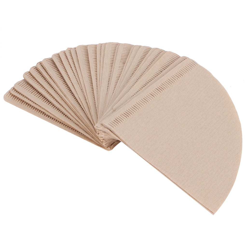 100Pcs Coffee Filter Paper Cone Shaped Disposable Coffer Filters Accessory 14x10cm