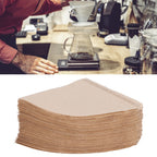100Pcs Coffee Filter Paper Cone Shaped Disposable Coffer Filters Accessory 14x10cm