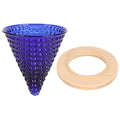 Coffee Pot Filter reusable glass Coffee Dripper Funnel Kettle Brewer AccessoriesBlue