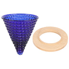 Coffee Pot Filter reusable glass Coffee Dripper Funnel Kettle Brewer AccessoriesBlue