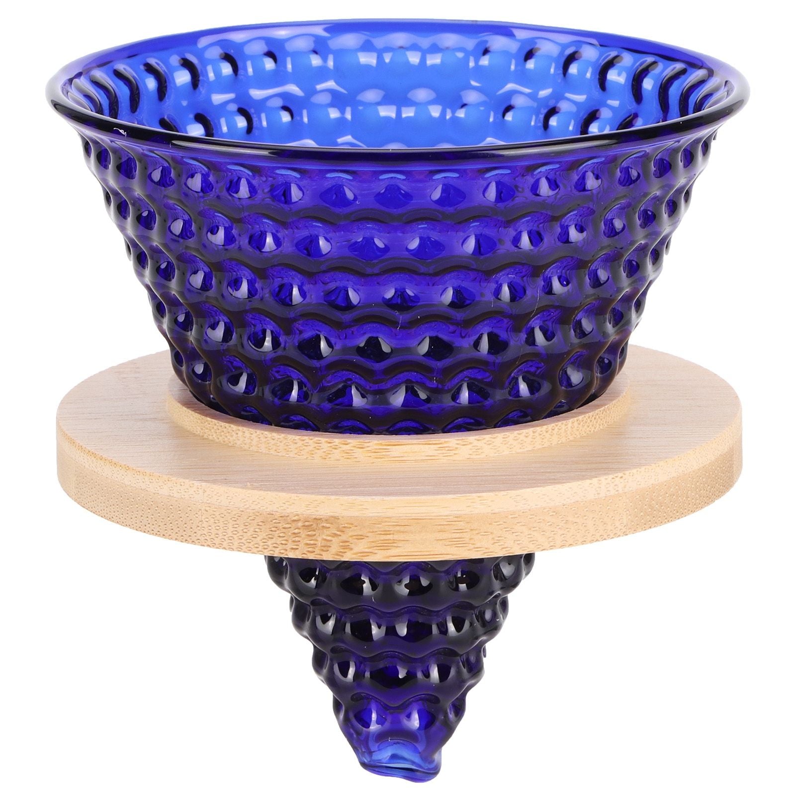 Coffee Pot Filter reusable glass Coffee Dripper Funnel Kettle Brewer AccessoriesBlue