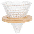 Coffee Pot Filter reusable glass Coffee Dripper Funnel Kettle Brewer AccessoriesTransparent
