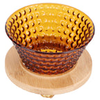 Coffee Pot Filter reusable glass Coffee Dripper Funnel Kettle Brewer AccessoriesBrown