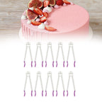 10Pcs Cake Lace Clip Fondant Cake Edge Decoration Mold Clamp Home Baking Accessory