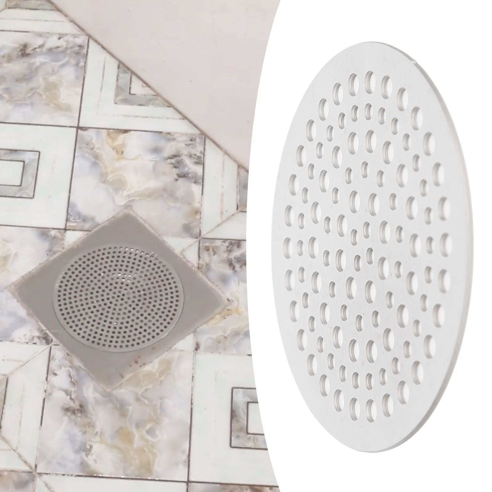 68mm Round Floor Drain Cover Sewer Anti Blocking Hair Strainer Filter Drain Catcher Cover