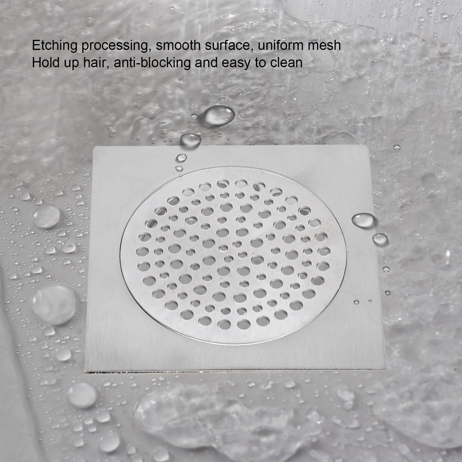 68mm Round Floor Drain Cover Sewer Anti Blocking Hair Strainer Filter Drain Catcher Cover