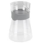 Home Coffee Pot High Borosilicate Glass Pour Over Coffee Maker Kettle with Scales(Transparent )