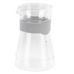 Home Coffee Pot High Borosilicate Glass Pour Over Coffee Maker Kettle with Scales(Transparent )