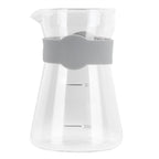 Home Coffee Pot High Borosilicate Glass Pour Over Coffee Maker Kettle with Scales(Transparent )