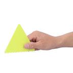 3PCS/Set Cake Cream Scraper Pasty Cutters Scraper Irregular Teeth Edge DIY SmootherGreen
