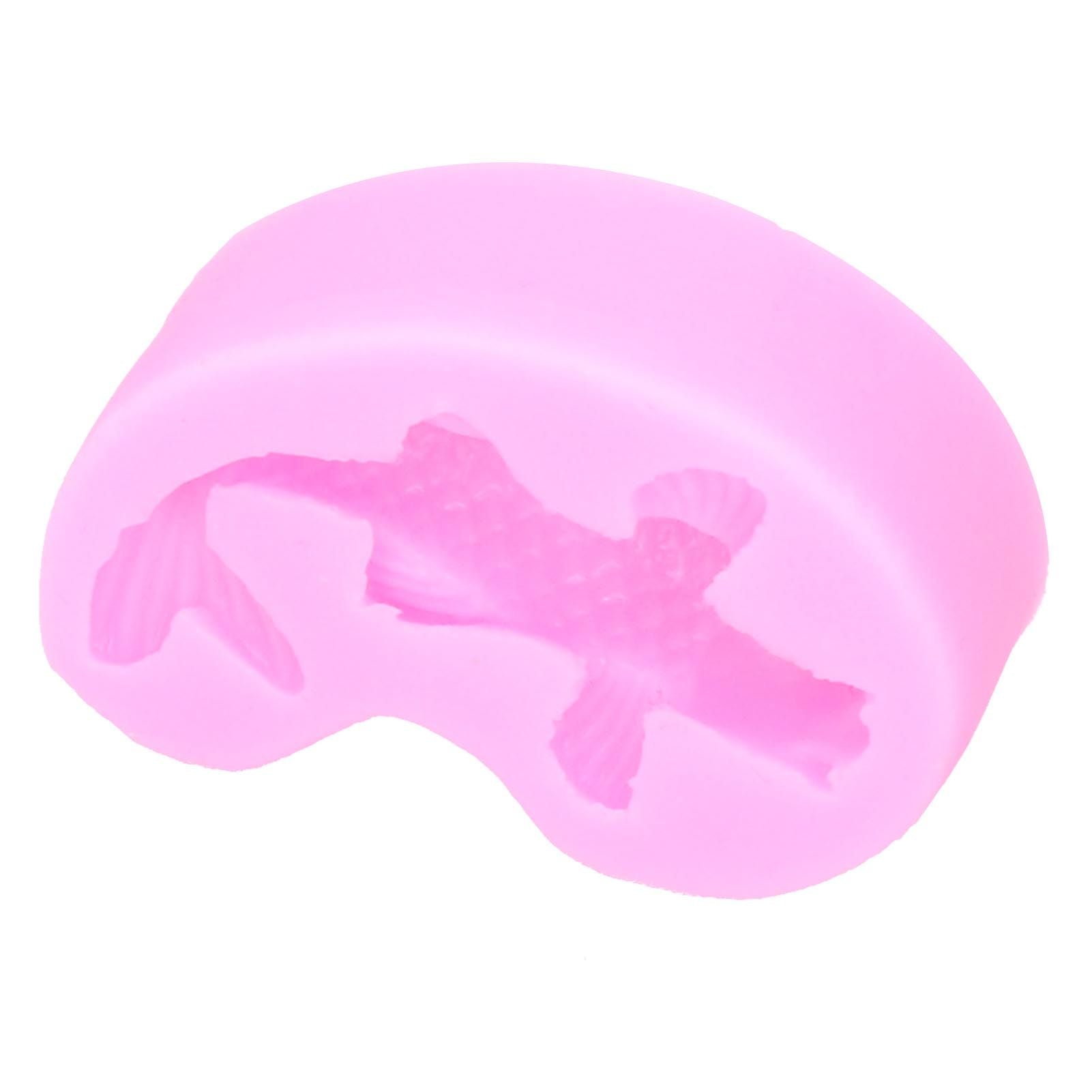 Goldfish Shape Mold DIY Liquid Silicone Fondant Mold Cake Chocolate Decoration MoldPink