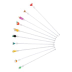 10PCS Cute Acrylic Cocktail Stirrer Stirring Mixing Sticks Cocktail Drink Mixer Bar SuppliesS