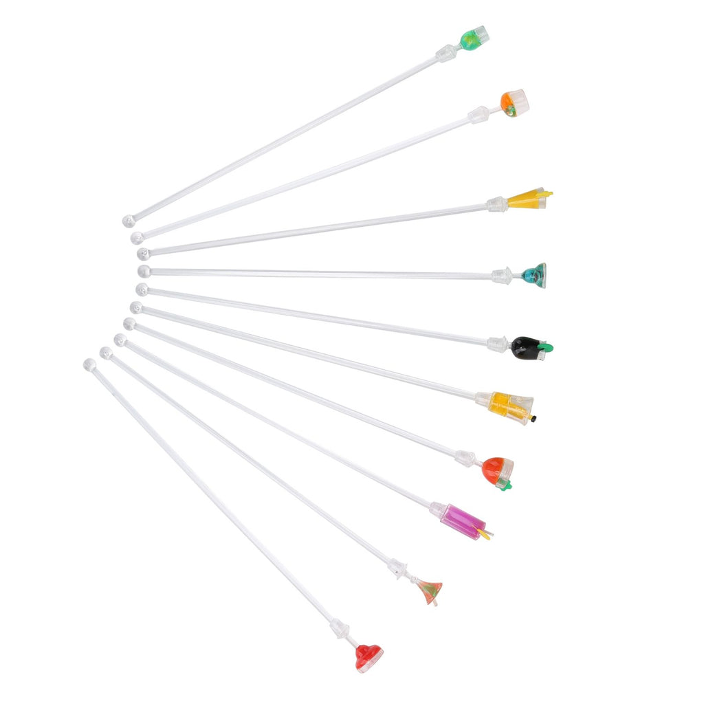 10PCS Cute Acrylic Cocktail Stirrer Stirring Mixing Sticks Cocktail Drink Mixer Bar SuppliesS